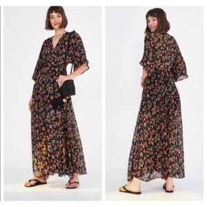 [Farm Rio] Small Cashew Wrap Maxi Dress